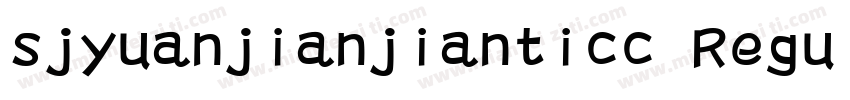 sjyuanjianjianticc Regular字体转换